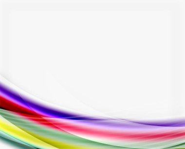 Renkli modern dalga satır, iş soyut düzeni