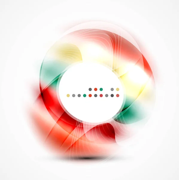 Colorful abstract circle banner — Stock Vector