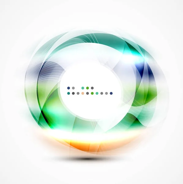 Modern shiny blurred swirl template — Stock Vector