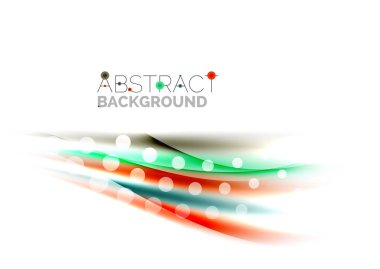 Renk dalgalar, satırları bulanık. Vektör arka plan şablonu