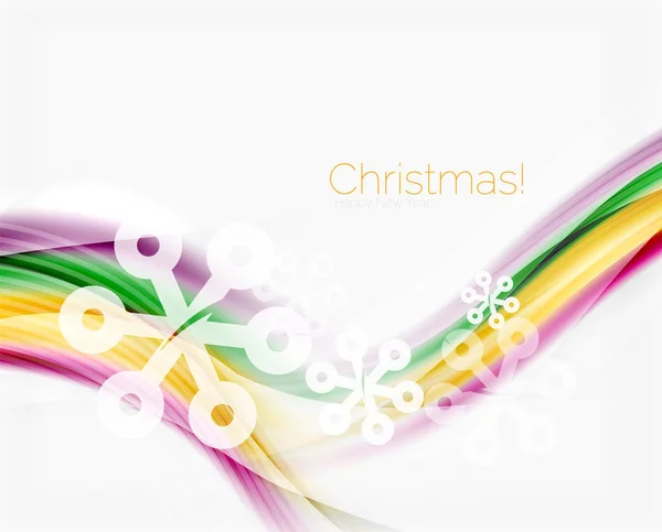 Navidad onda fondo abstracto — Vector de stock