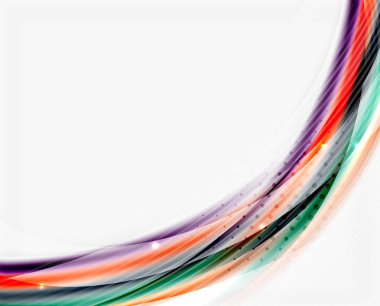 Yarı saydam vektör dalga çizgi, iş veya teknoloji şablon