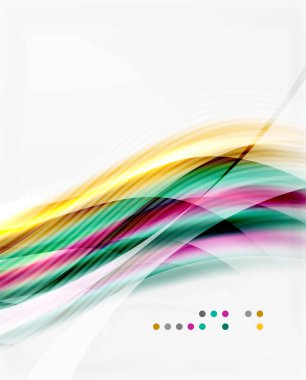 Modern yüksek teknoloji parlak cam dalga