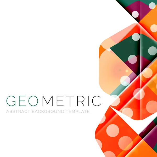 Sfondo geometrico minimale astratto con effetti di luce — Vettoriale Stock