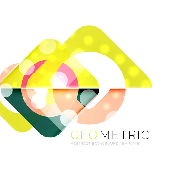 Geometriska minimal abstrakt bakgrund med ljuseffekter — Stock vektor
