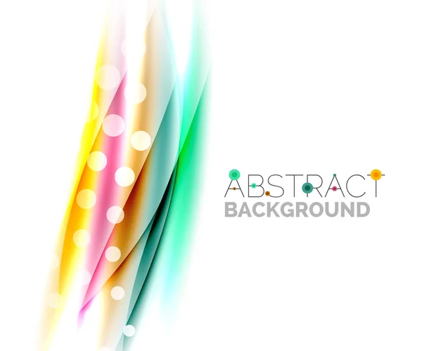 Ondas de color borrosas, líneas. Vector plantilla de fondo abstracto — Archivo Imágenes Vectoriales
