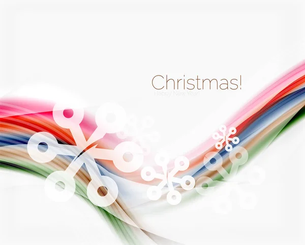 圣诞节和新年业务波模板 — 图库矢量图片