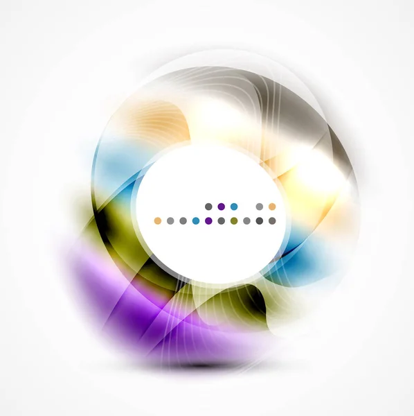 Colorido banner círculo abstracto — Archivo Imágenes Vectoriales