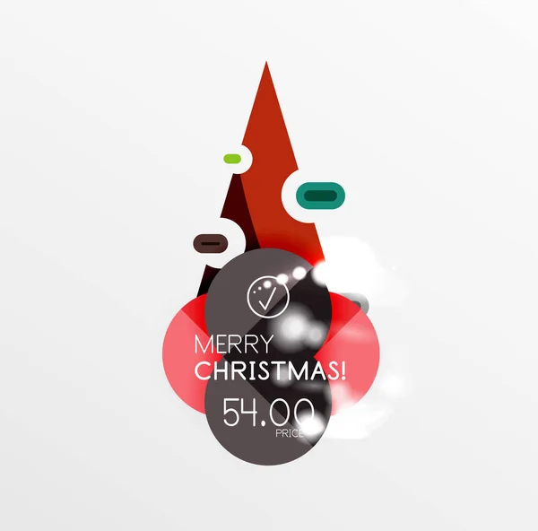 Stickers vente de Noël — Image vectorielle