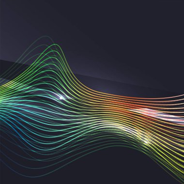 Koyu arka plan dalga duman