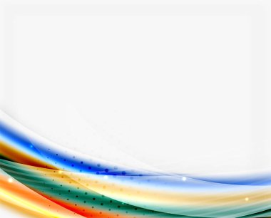 Yarı saydam vektör dalga çizgi, iş veya teknoloji şablon