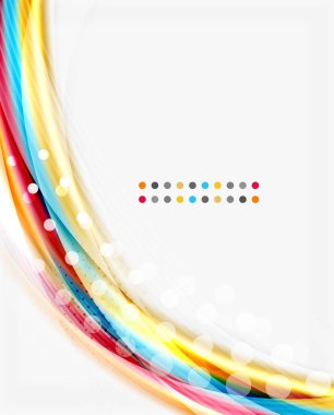 Yarı saydam vektör dalga çizgi, iş veya teknoloji şablon