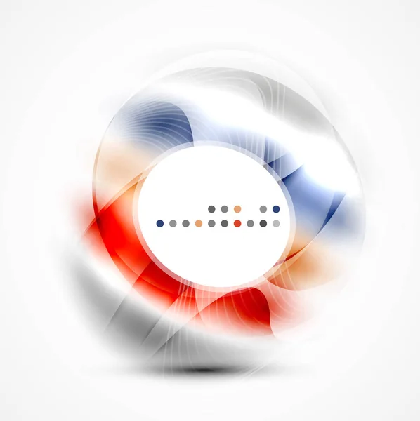 Kleurrijke abstracte cirkel spandoek — Stockvector