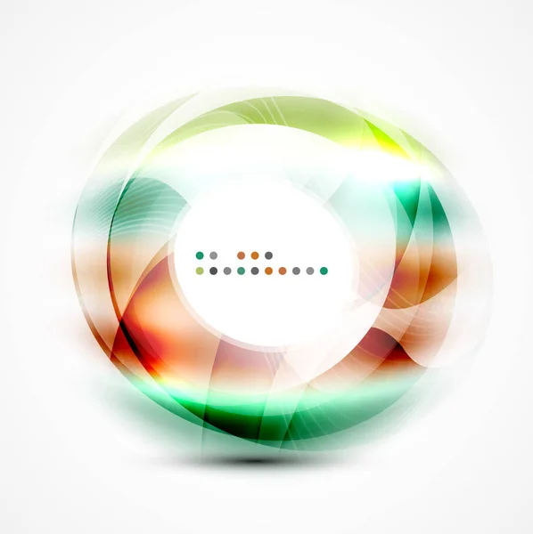 Colorido banner círculo abstracto — Archivo Imágenes Vectoriales