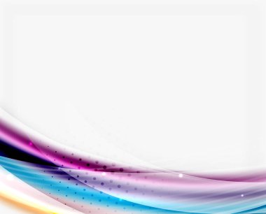 Parlak beyaz boşluk dalga