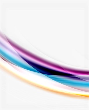 Parlak beyaz boşluk dalga