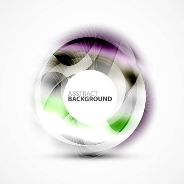 Modern parlak bulanık girdap şablonu