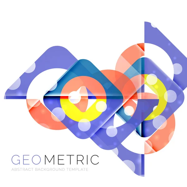 Fondo abstracto geométrico brillante — Vector de stock