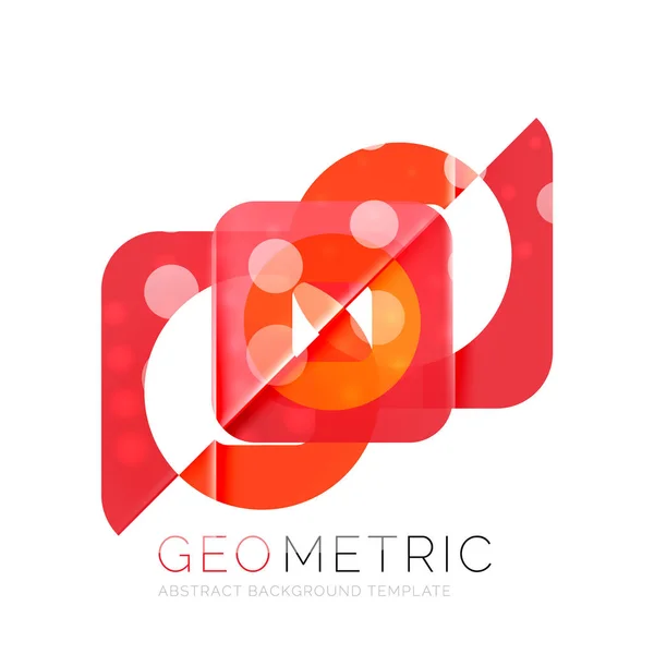 Fondo abstracto geométrico brillante — Vector de stock