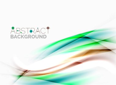 Parlak bulanık satır dalgalar