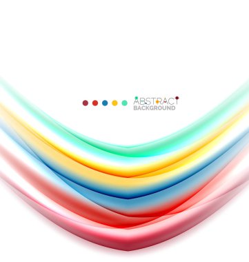 Beyaz, hareket kavramı arka plan üzerinde renkli çizgiler