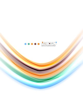 Beyaz, hareket kavramı arka plan üzerinde renkli çizgiler