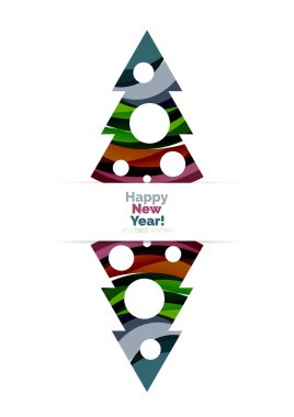 Renkli Noel soyut banner tasarımı ile baloncuklar