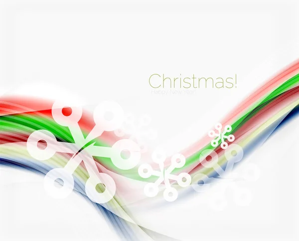 Vánoční vlnu abstraktní pozadí — Stockový vektor