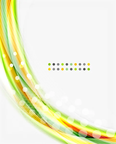 Linea d'onda moderna colorata, layout astratto aziendale — Vettoriale Stock