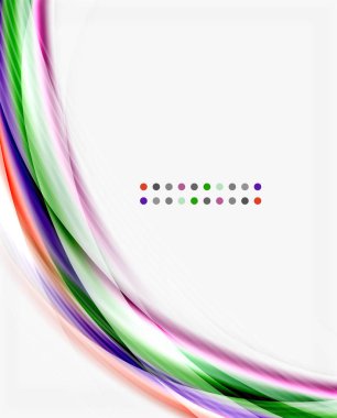 Yumuşak ipek dalga şablonu