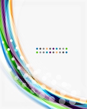 Yumuşak ipek dalga şablonu