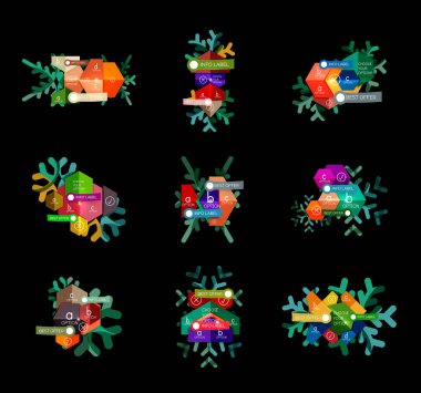 Noel Infographic iş şablonları