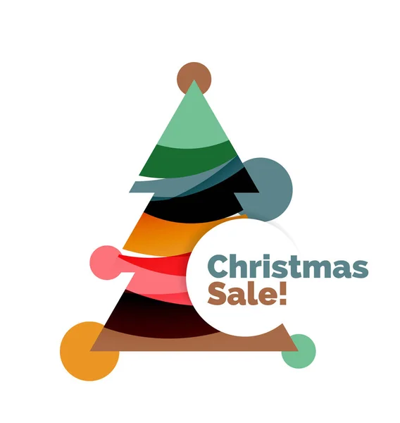 Abstract ontwerp van de banner van de verkoop van Kerstmis met lege ruimte — Stockvector