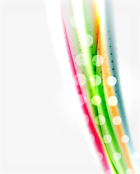Ondas de color borrosas, líneas. Vector plantilla de fondo abstracto — Vector de stock