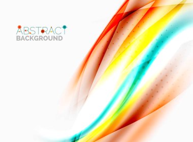 Parlak bulanık satır dalgalar