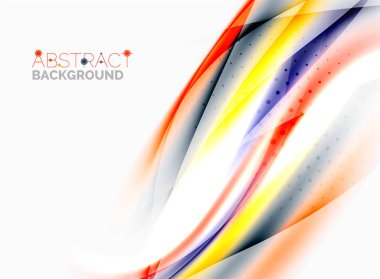 Parlak bulanık satır dalgalar