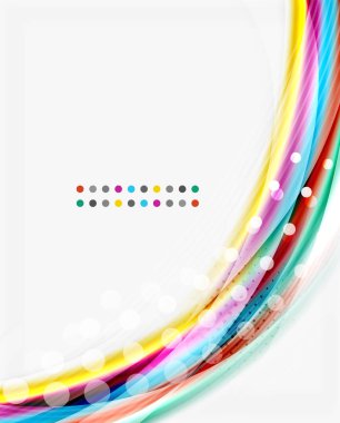 Yarı saydam dalga beyaz arka plan üzerinde