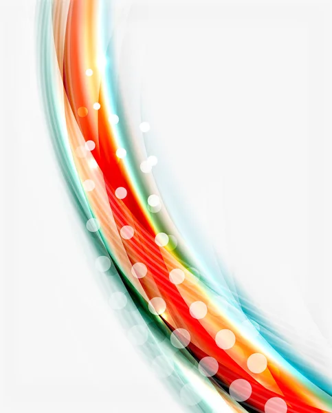 丰富多彩的现代波浪线，业务抽象布局 — 图库矢量图片