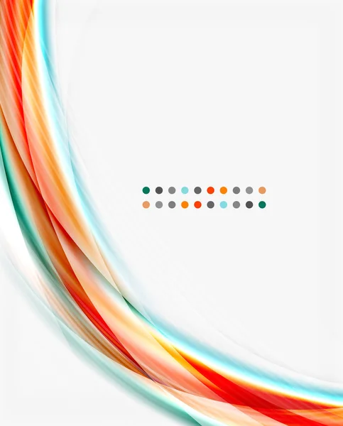 丰富多彩的现代波浪线，业务抽象布局 — 图库矢量图片