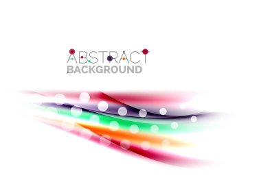 Parlak renkli çizgili beyaz arka planda - hareket