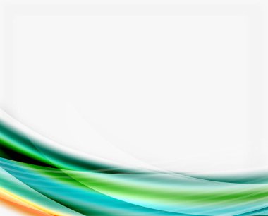 Parlak beyaz boşluk dalga