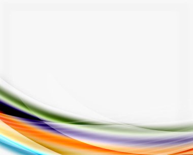 Parlak beyaz boşluk dalga