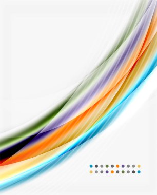 Parlak beyaz boşluk dalga