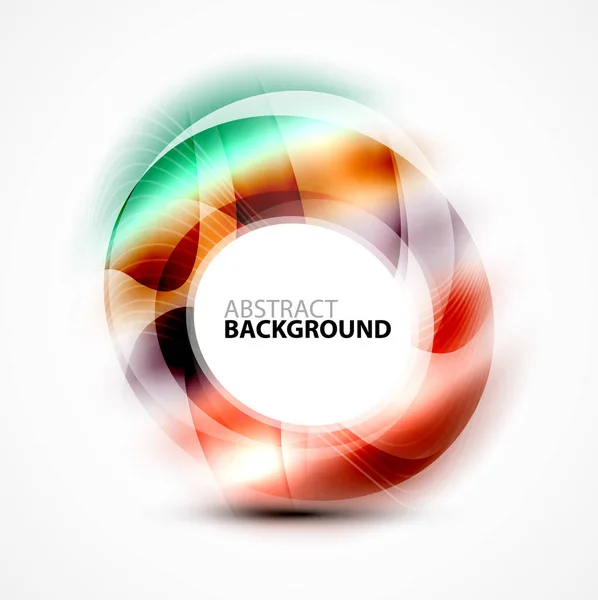 Colorido banner círculo abstracto — Vector de stock