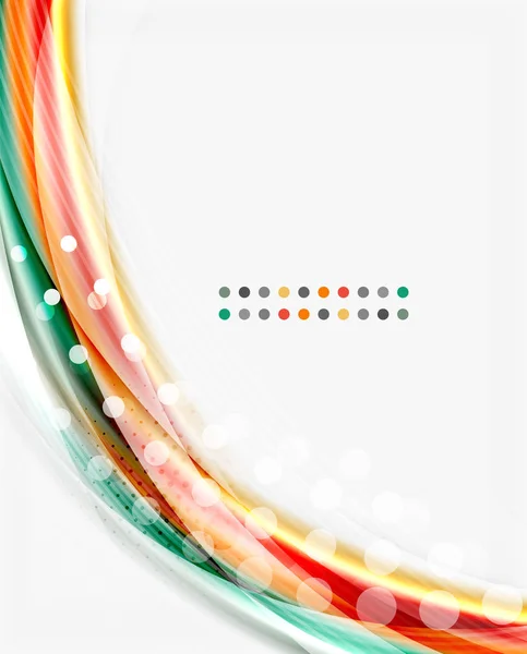Colorida línea de onda moderna, diseño abstracto de negocios — Archivo Imágenes Vectoriales