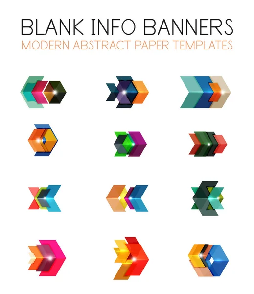 Banners, business backgrounds and presentations infographics — Stock Vector