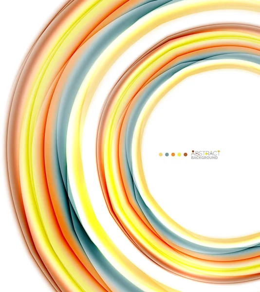 Lignes multicolores sur fond abstrait blanc, concept de mouvement — Image vectorielle