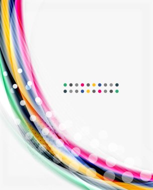 Yumuşak ipek dalga şablonu