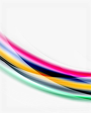 Yumuşak ipek dalga şablonu