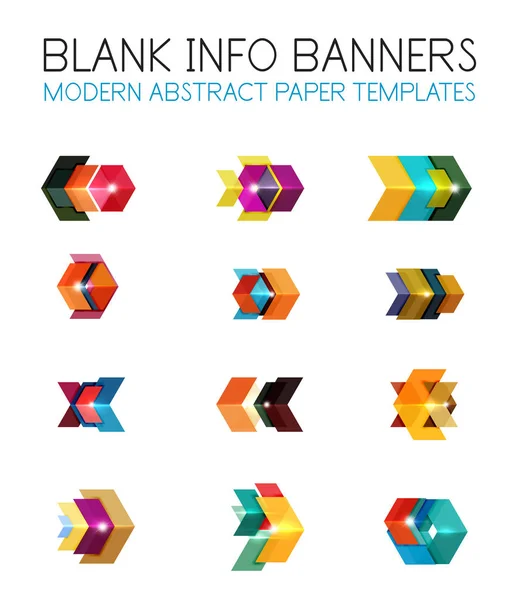 Banners, business backgrounds and presentations infographics — Stock Vector